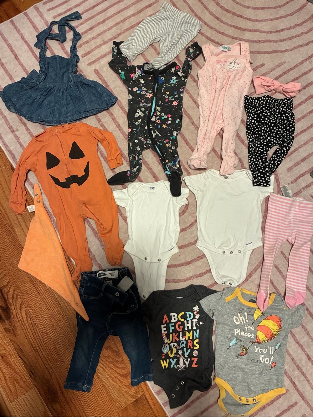 0-6month baby girl clothes 14 pieces
